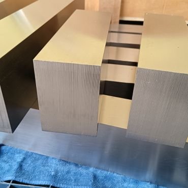 Titanium blocks for aerospace